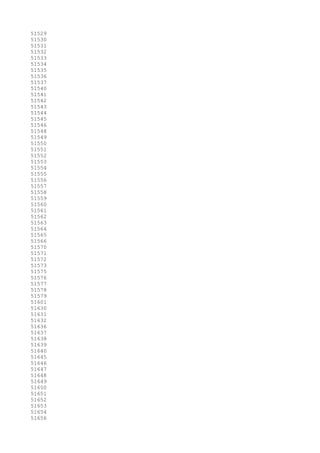51529
51530
51531
51532
51533
51534
51535
51536
51537
51540
51541
51542
51543
51544
51545
51546
51548
51549
51550
51551
51552
51553
51554
51555
51556
51557
51558
51559
51560
51561
51562
51563
51564
51565
51566
51570
51571
51572
51573
51575
51576
51577
51578
51579
51601
51630
51631
51632
51636
51637
51638
51639
51640
51645
51646
51647
51648
51649
51650
51651
51652
51653
51654
51656
 