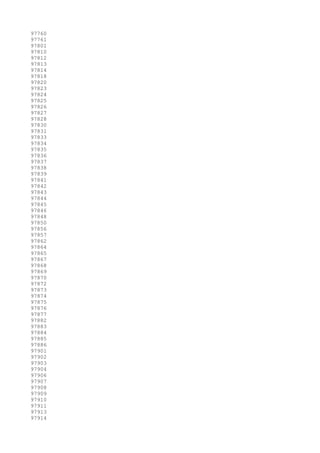 97760
97761
97801
97810
97812
97813
97814
97818
97820
97823
97824
97825
97826
97827
97828
97830
97831
97833
97834
97835
97836
97837
97838
97839
97841
97842
97843
97844
97845
97846
97848
97850
97856
97857
97862
97864
97865
97867
97868
97869
97870
97872
97873
97874
97875
97876
97877
97882
97883
97884
97885
97886
97901
97902
97903
97904
97906
97907
97908
97909
97910
97911
97913
97914
 