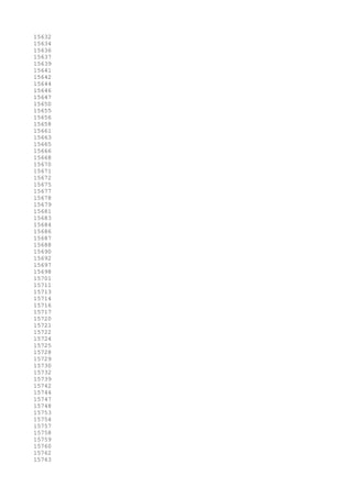 15632
15634
15636
15637
15639
15641
15642
15644
15646
15647
15650
15655
15656
15658
15661
15663
15665
15666
15668
15670
15671
15672
15675
15677
15678
15679
15681
15683
15684
15686
15687
15688
15690
15692
15697
15698
15701
15711
15713
15714
15716
15717
15720
15721
15722
15724
15725
15728
15729
15730
15732
15739
15742
15744
15747
15748
15753
15754
15757
15758
15759
15760
15762
15763
 