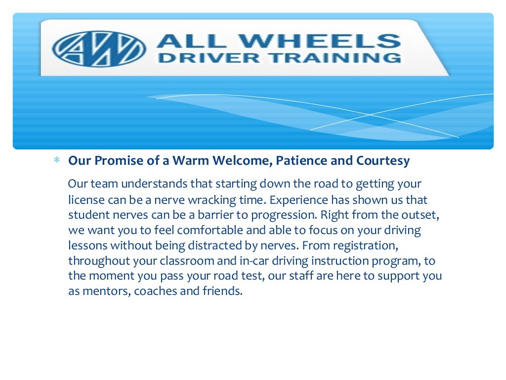 All Wheels Driver Training