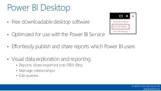 SharePoint Saturday Dubaï 2016
www.spsevents.org
Power BI Analysis Service Connector
• Connect to a SQL Server Analysis Se...