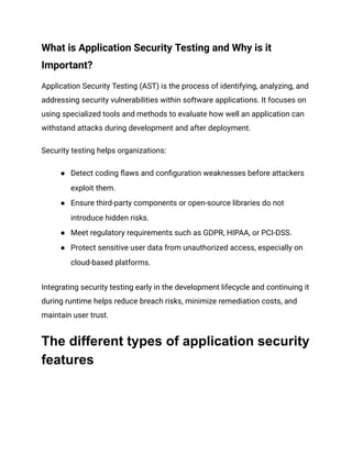 All You Need to Know About Application Security Testing | PDF