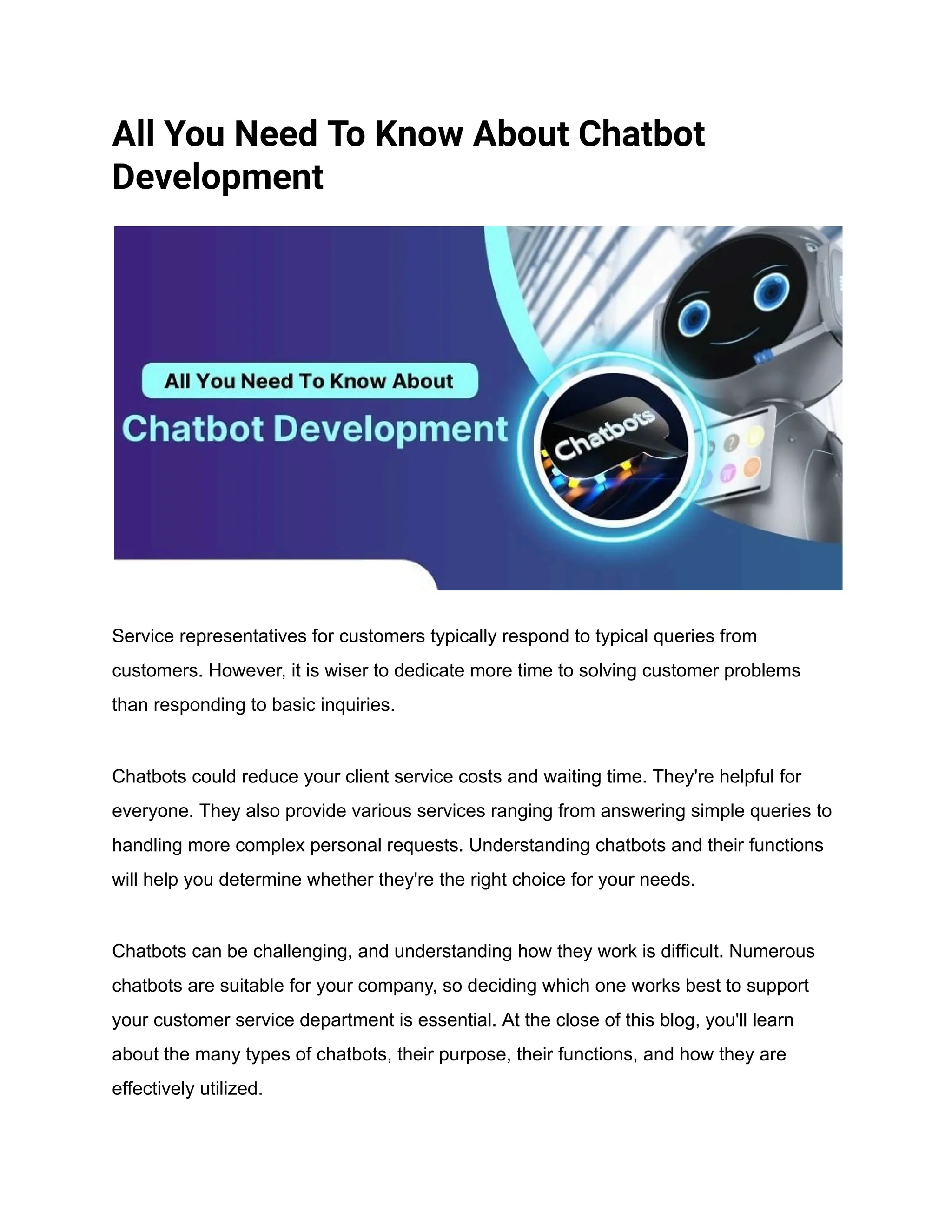 All You Need To Know About Chatbot Development.pdf