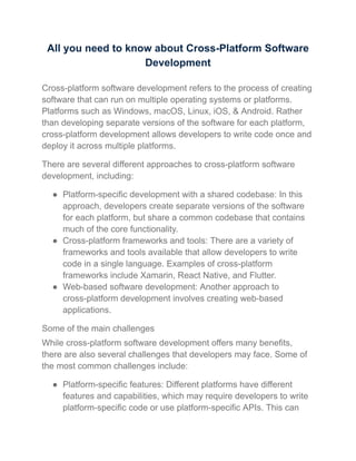 All you need to know about Cross-Platform Software Development.pdf ...