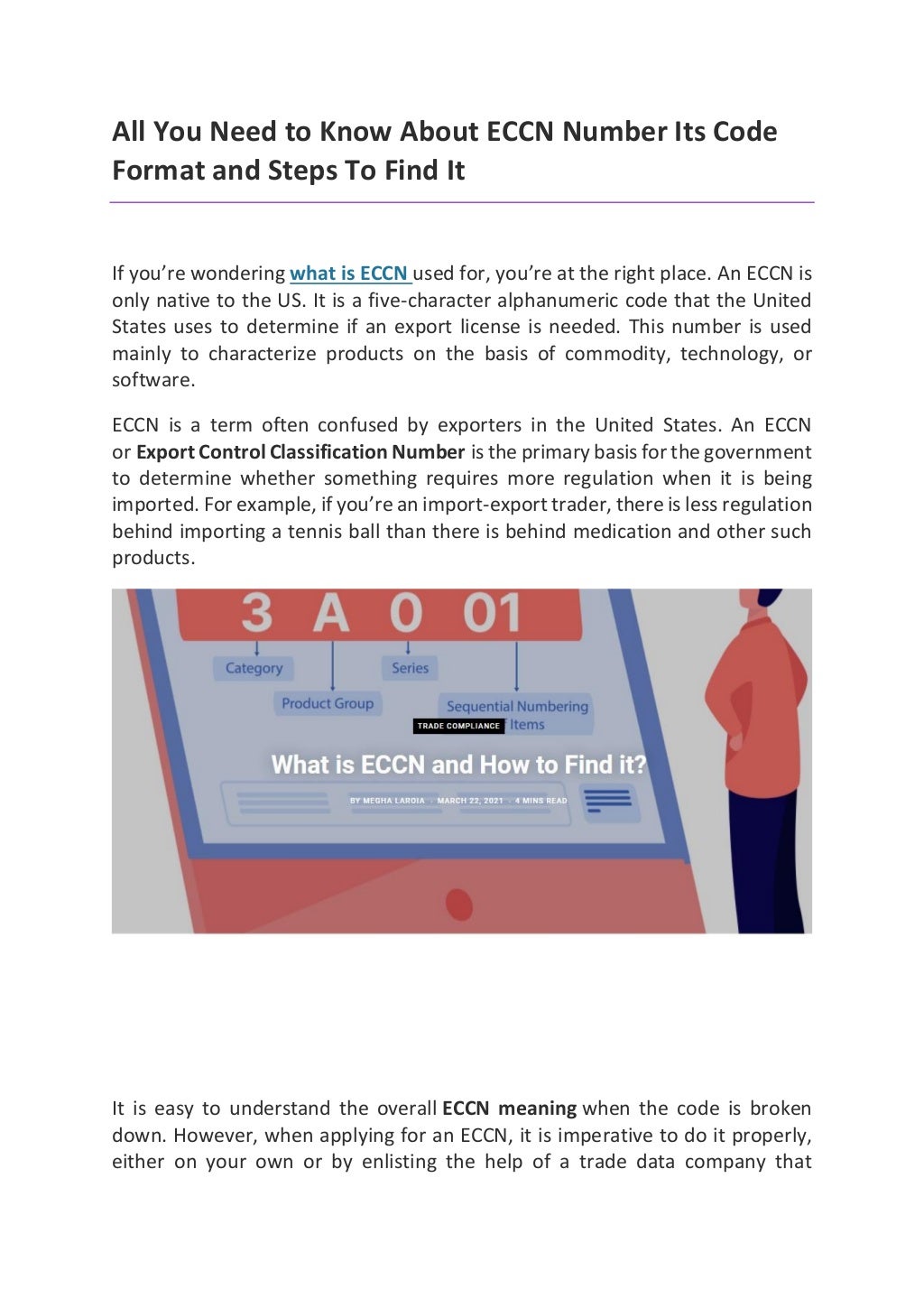 All you need to know about eccn number its code format and steps to find