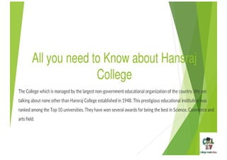 All You Need To Know About Hansraj College