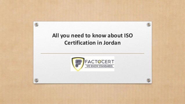 All you need to know about ISO
Certification in Jordan
 