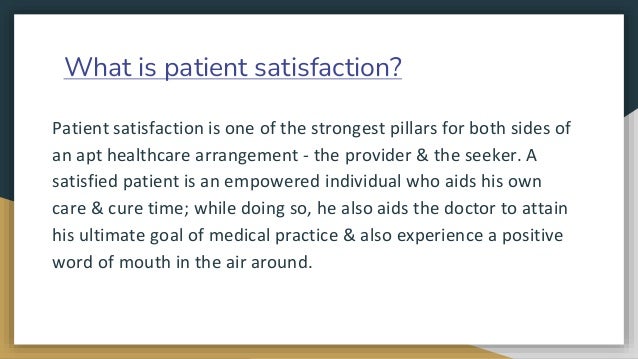 All you need to know about patient satisfaction | PPTX