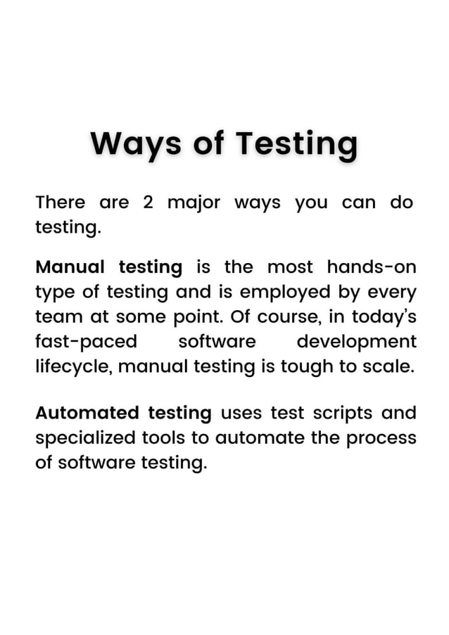 All you need to know about software testing | PDF