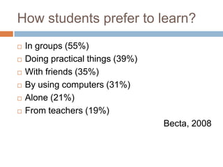 Benefits of Mobile Learning to Learners