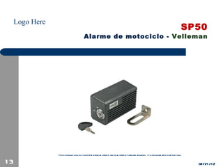 SP50 Alarme de motociclo -  Velleman 02/21/12 