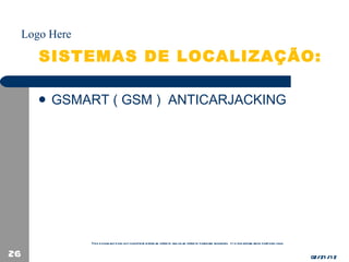 SISTEMAS DE LOCALIZAÇÃO:  GSMART ( GSM )  ANTICARJACKING 02/21/12 