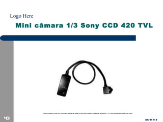 Mini câmara 1/3 Sony CCD 420 TVL 02/21/12 