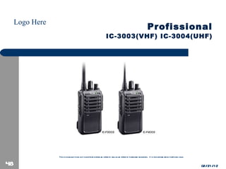 Profissional IC-3003(VHF) IC-3004(UHF) 02/21/12 