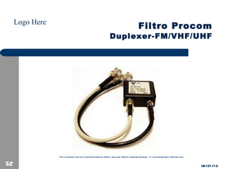 Filtro Procom Duplexer-FM/VHF/UHF 02/21/12 