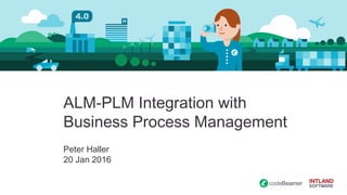 ALM-PLM Integration with
Business Process Management
Peter Haller
20 Jan 2016
 