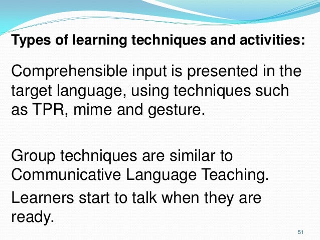 Communicative Language Teaching Approach Activities For Seniors