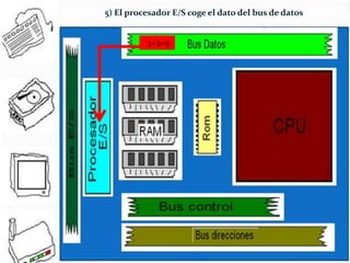 5) El procesador E/S coge el dato del bus de datos

3+2=5

 