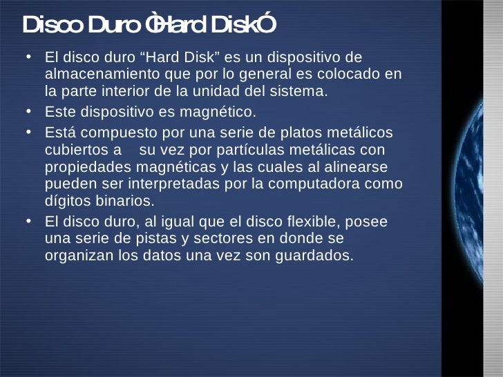 Almacenamiento de datos