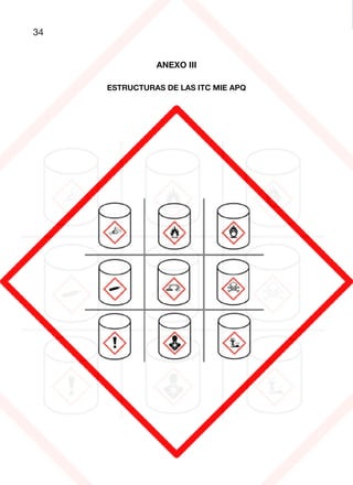 34
ANEXO III
ESTRUCTURAS DE LAS ITC MIE APQ
 