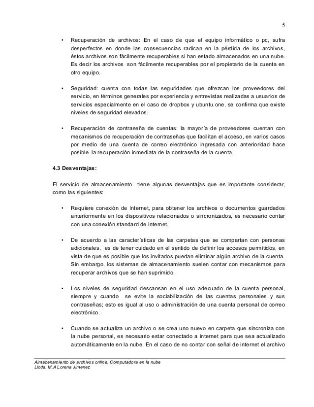 Almacenamiento de archivos