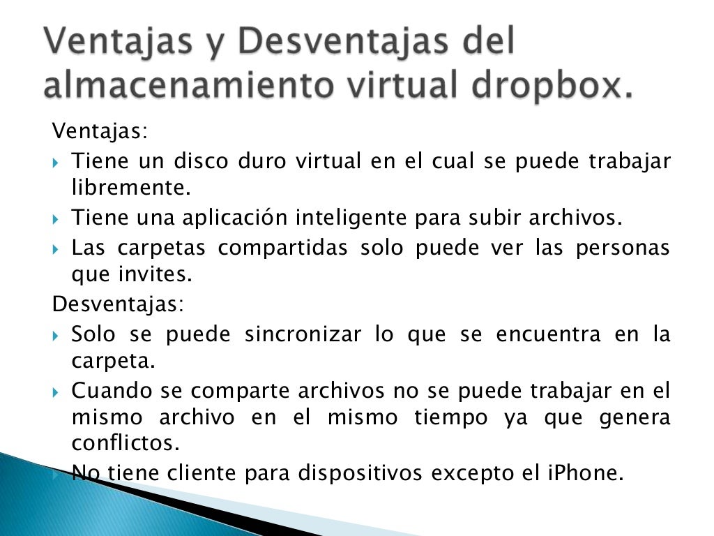 Ventajas y Desventajas de Dropbox y Google Drive Ventajas y Desventajas de Dropbox y Google Drive