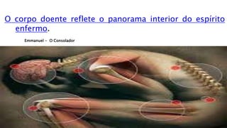 O corpo doente reflete o panorama interior do espírito
enfermo.
Emmanuel - O Consolador
 