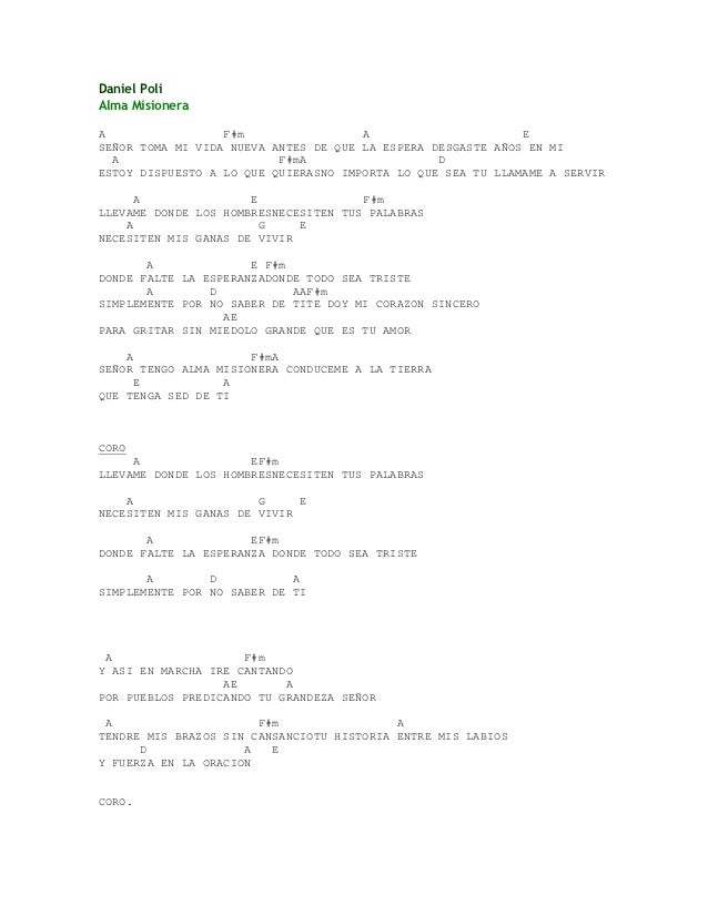 Alma misionera daniel poli
