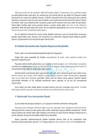 www.forexkocu.com
8 Maddede Forex’te Kazanç
Sayfa 7
 