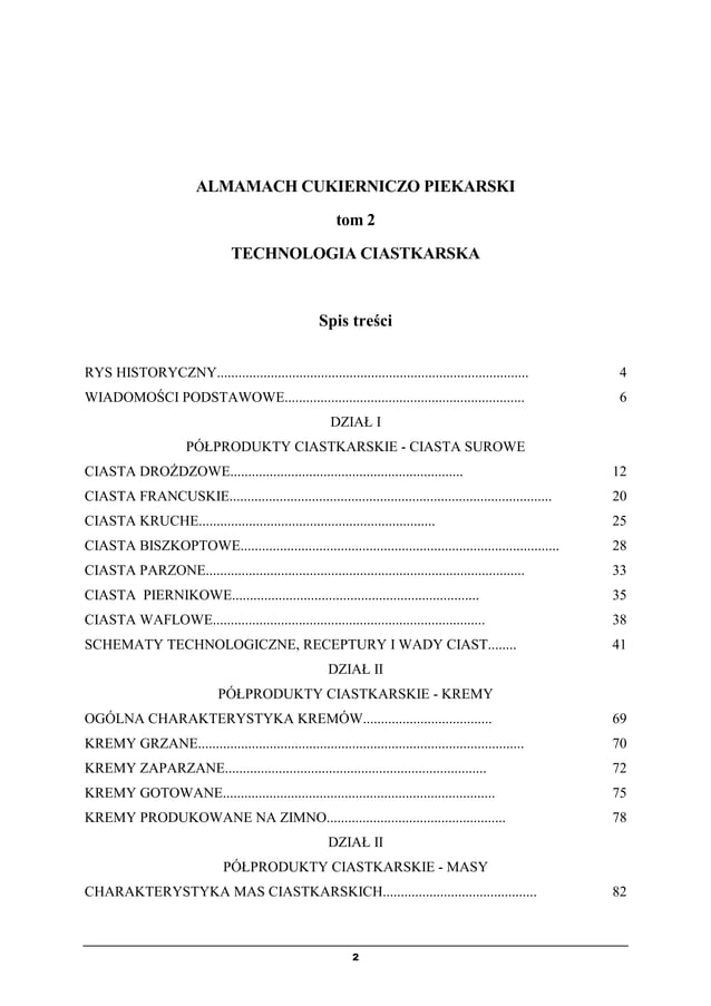 Almanach tom 4 technologia ciastkarska | PDF