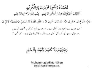 1
Muhammad Akhtar Khan
akhtar_wah@hotmail.com
 
