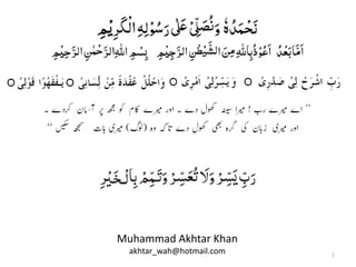 1
Muhammad Akhtar Khan
akhtar_wah@hotmail.com
 