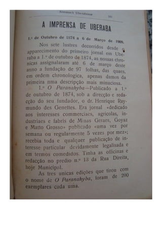 Almanaque Uberabense de 1910