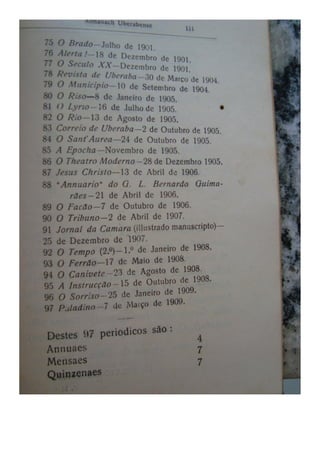 Almanaque Uberabense de 1910