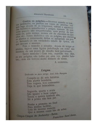 Almanaque Uberabense de 1910