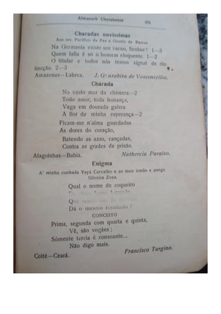 Almanaque Uberabense de 1910