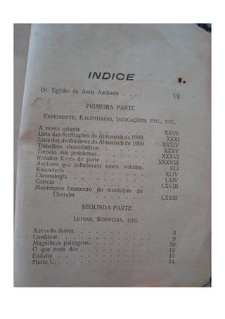 Almanaque Uberabense de 1910