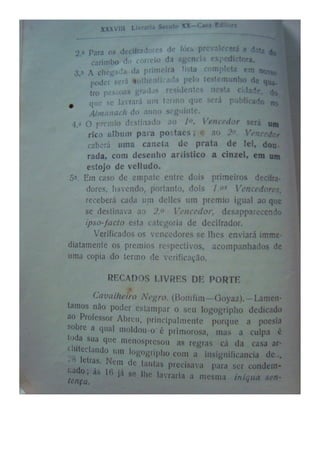 Almanaque Uberabense de 1910