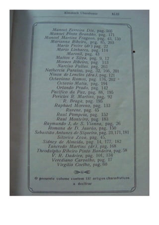 Almanaque Uberabense de 1910