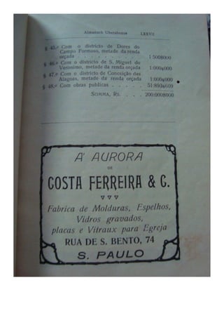 Almanaque Uberabense de 1910