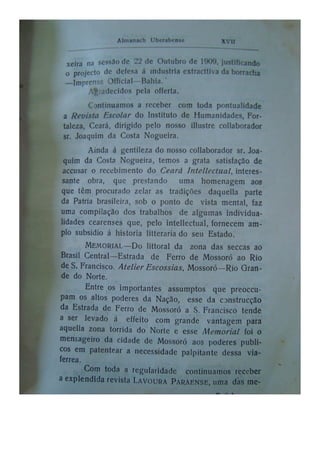 Almanaque Uberabense de 1911