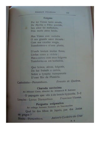 Almanaque Uberabense de 1911
