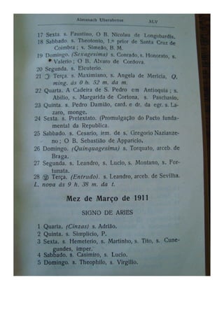 Almanaque Uberabense de 1911