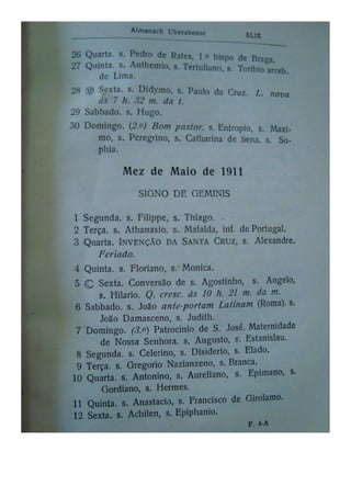 Almanaque Uberabense de 1911