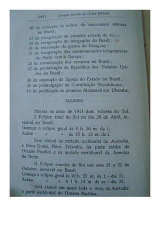 Almanaque Uberabense de 1911