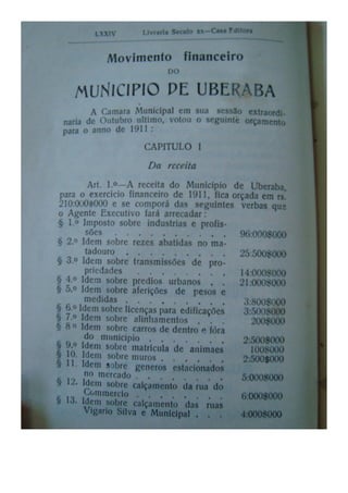 Almanaque Uberabense de 1911