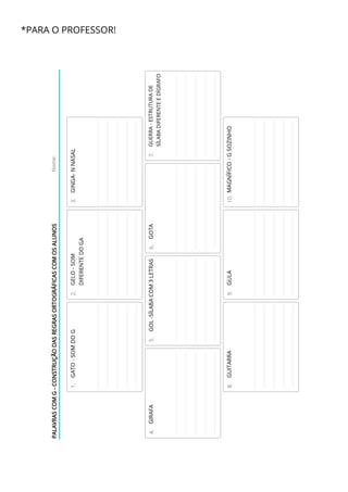 *PARA O PROFESSOR!
 