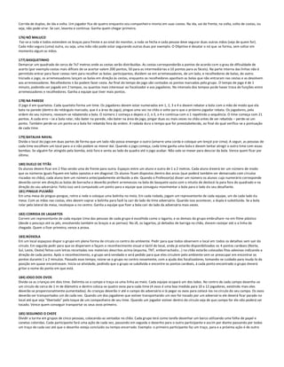 Corrida de duplas, de ida e volta. Um jogador fica de quatro enquanto seu companheiro monta em suas costas. Na ida, vai de frente, na volta, volta de costas, ou
seja, não pode virar. Se cair, levanta e continua. Ganha quem chegar primeiro.

176) NÓ MALUCO
Faz-se a roda e todos estendem os braços para frente e ao sinal do monitor, a roda se fecha e cada pessoa deve segurar duas outras mãos (seja de quem for).
Cada mão segura (uma) outra, ou seja, uma mão não pode estar segurando outras duas por exemplo. O Objetivo é desatar o nó que se forma, sem soltar em
momento algum as mãos.

177) BASQUETINHO
Demarcar um quadrado de cerca de 7x7 metros onde as cestas serão distribuídas. As cestas corresponderão a pontos de acordo com o grau de dificuldade de
acerto (por exemplo cestas mais difíceis de se acertar valem 200 pontos, 50 para as intermediárias e 10 pontos para as fáceis). Na parte interna das linhas não é
permitido entrar para fazer cestas nem para recolher as bolas. participantes, dividem-se em arremessadores, de um lado, e recolhedores de bolas, do outro.
Iniciado o jogo, os arremessadores lançam as bolas em direção às cestas, enquanto os recolhedores apanham as bolas que não entraram nas cestas e as devolvem
aos arremessadores. Recolhedores n ão podem fazer cesta. Ao final do tempo de jogo são contados os pontos marcados pelo grupo . O tempo de jogo é de 1
minuto, podendo ser jogado em 2 tempos, ou quantos mais interessar ao focalizador e aos jogadores. No intervalo dos tempos pode haver troca de funções entre
arremessadores e recolhedores. Ganha a equipe que tiver mais pontos.

178) NA PAREDE
O jogo é em quartetos. Cada quarteto forma um time. Os jogadores devem estar numerados em 1, 2, 3 e 4 e devem rebater a bola com a mão de modo que ela
bata na parede (dentro do retângulo marcado, que é a área de jogo), pingue uma vez no chão e volte para que o próximo jogador rebata. Os jogadores, pela
ordem do seu número, revezam-se rebatendo a bola. O número 1 começa e depois o 2, o 3, o 4 e continua com o 1 repetindo a sequência. O time começa com 21
pontos. A cada erro – se a bola rolar, não bater na parede, não bater na área de jogo, pingar duas ou mais vezes no chão antes de ser rebatida – perde-se um
ponto. Também perde-se um ponto se a bola for rebatida fora da ordem. A rodada dura o tempo que for preestabelecido, ao final do qual verifica -se a pontuação
de cada time.

179) BATALHA NAVAL
Divida o local do jogo em duas partes de forma que um lado não possa enxergar o outro (amarre uma corda e coloque um lençol p or cima). A seguir, as pessoas de
cada time escolhem um local para si e não podem se mover daí. Quando o jogo começa, cada time ganha uma bola e devem tentar atingir o outro time com essas
bombas. Se alguém for atingido pela bomba, está fora e senta ao lado da quadra até o jogo acabar. Não vale se mexer para desviar da bola. Vence quem ficar por
último.

180) DUELO DE TITÃS
Os alunos devem ficar em 2 filas sendo uma de frente para outra. Espaços entre um aluno e outro de 1 a 2 metros. Cada aluno d everá ter um número de modo
que os números iguais fiquem em lados opostos e em diagonal. Os alunos ficam dispostos dentro dos arcos (que poderá também ser demarcado com círculos
riscados no chão), cada aluno tem um número antecipadamente atribuído a ele. Quando o Professor(a) disser um número os alunos cujo numerário corresponde
deverão correr em direção as bolas de borracha e deverão proferir arremessos na bola de basquete vazia com o intuito de deslocá-la para fora do quadrado e na
direção do seu adversário. Feito isso será computado um ponto para a equipe que conseguiu movimentar a bola para o lado do seu desafiante.
181) PINGUE-PULMÃO
Em uma mesa de pingue-pongue, retire a rede e coloque uma bolinha no meio. Em cada rodada, jogam um representante de cada equipe, um de cada lado da
mesa. Com as mãos nas costas, eles devem soprar a bolinha para fazê-la cair do lado do time adversário. Quando isso acontecer, a dupla é substituída. Se a bola
rolar pela lateral da mesa, recoloque-a no centro. Ganha a equipe que fizer a bola cair do lado da adversária mais vezes.

182) CORRIDA DE LAGARTOS
Correm um representante de cada equipe Uma das pessoas de cada grupo é escolhida como o lagarto, e os demais do grupo embrulham-no em filme plástico
(desde o pescoço até os pés, envolvendo também os braços e as pernas). No JÁ, os lagartos, já deitados de barriga no chão, devem rastejar até o a linha de
chegada. Quem o fizer primeiro, vence a prova.

183) BÚSSOLA
Em um local espaçoso dispor o grupo em plena forma de círculo co centro do ambiente. Pedir para que todos observem o local em todos os detalhes sem sair do
círculo. Em seguida pedir para que se dispersem e façam o reconhecimento visual e táctil do local, onde já estarão disponibilizados os 4 pontos cardeais (Norte,
Sul, Leste, Oeste) feitos com letras recortadas nos materiais descritos acima (espuma, TNT, emborrachado...) no chão estarão colocadas fitas adesivas indicando a
direção de cada ponto. Após o reconhecimento, o grupo será vendado e será pedido para que eles circulem pelo ambiente sem se preocupar em encontrar os
pontos durante 1 a 2 minutos. Passado esse tempo, reúne-se o grupo no centro novamente, com a ajuda dos focalizadores, tomando-se cuidado para muda-lo da
posição em quase encontravam. Inicia-se atividade, pedindo que o grupo se subdivida e encontre os pontos cardeais, á cada ponto encontrado o grupo deverá
gritar o nome do ponto em que está.

184) JOGO DOS OVOS
Divide-se as crianças em dois time. Delimita-se o campo e traça-se uma linha ao meio. Cada equipe ocupará um dos lados. No centro de cada campo desenha-se
um círculo de cerca de 1 m de diâmetro e dentro coloca-se quatro ovos para cada time (4 ovos é uma boa medida para 10 a 12 jogadores, existindo mais eles
deverão se proporcionalmente aumentados). As crianças deverão ir até o campo do adversário e lá pegar os ovos para colocá-los no círculo do seu campo. Os ovos
deverão ser transportados um de cada vez. Quando um dos jogadores que estiver transportando um ovo for tocado por um adversár io ele deverá ficar parado no
local até que seja "libertado" pelo toque de um companheiro de seu time. Quando um jogador estiver dentro do círculo seja de que campo for ele não poderá ser
tocado. Vence quem conseguir transportar os seus ovos primeiro.

185) SEGUINDO O CHEFE
Dividir a turma em grupos de cinco pessoas, colocando-as sentados no chão. Cada grupo terá como tarefa desenhar um barco utilizando uma folha de papel e
canetas coloridas. Cada participante fará uma ação de cada vez, passando em seguida o desenho para o outro participante e assim por diante passando por todos
um traço de cada vez até que o desenho esteja concluído ou tempo encerrado. Exemplo: o primeiro participante faz um traço, para e a próxima ação é de outro
 