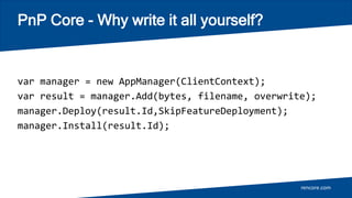 Deployment Overwrite Provisioning SPFx Solutions to SharePoint Online using PnP, ALM APIs ...