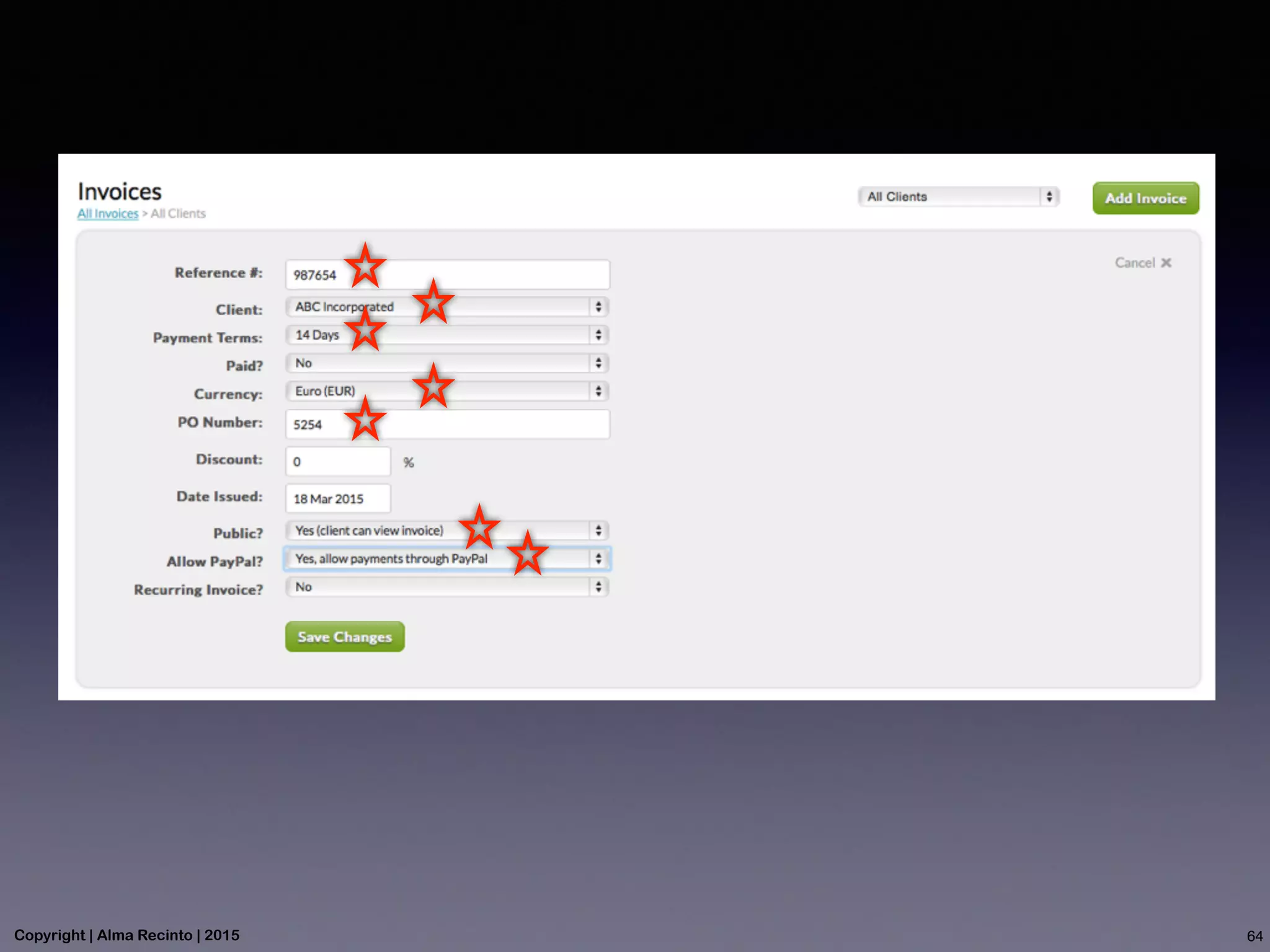 64Copyright | Alma Recinto | 2015
 